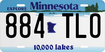 MN license plate 884TLO