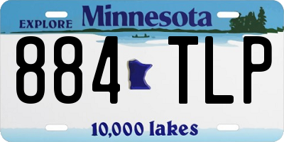 MN license plate 884TLP