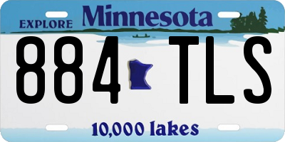 MN license plate 884TLS