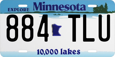 MN license plate 884TLU