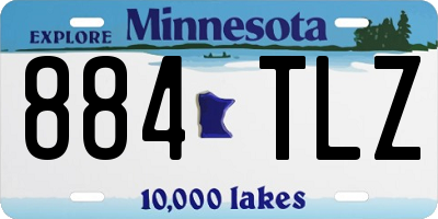 MN license plate 884TLZ