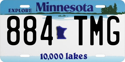 MN license plate 884TMG