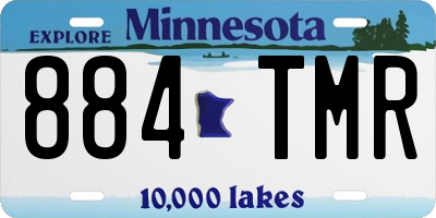 MN license plate 884TMR