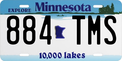 MN license plate 884TMS