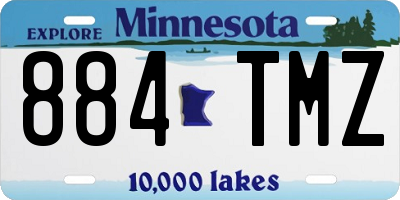 MN license plate 884TMZ