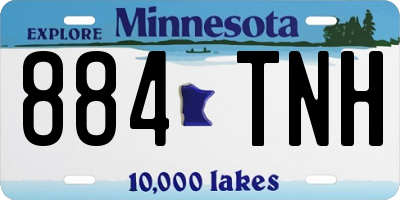 MN license plate 884TNH