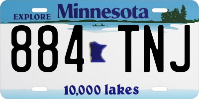 MN license plate 884TNJ
