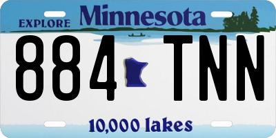 MN license plate 884TNN