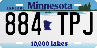 MN license plate 884TPJ