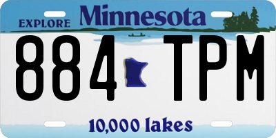 MN license plate 884TPM