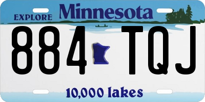 MN license plate 884TQJ