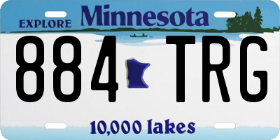 MN license plate 884TRG