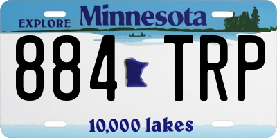 MN license plate 884TRP