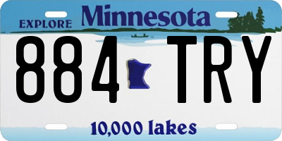 MN license plate 884TRY