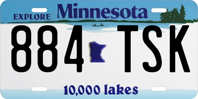 MN license plate 884TSK