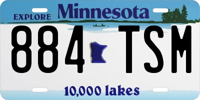 MN license plate 884TSM
