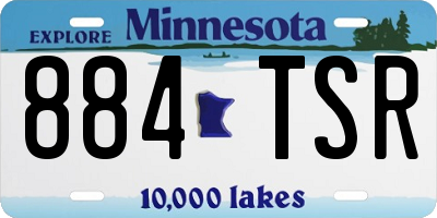 MN license plate 884TSR