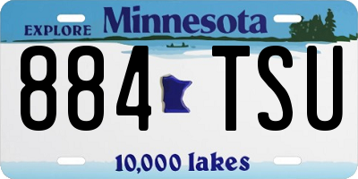 MN license plate 884TSU