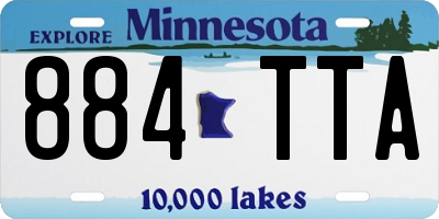 MN license plate 884TTA