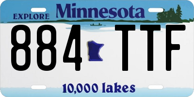 MN license plate 884TTF
