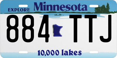 MN license plate 884TTJ