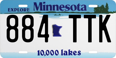 MN license plate 884TTK