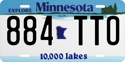 MN license plate 884TTO