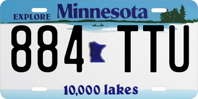 MN license plate 884TTU