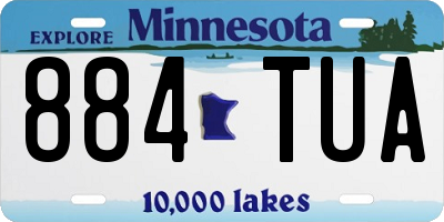 MN license plate 884TUA