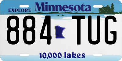 MN license plate 884TUG
