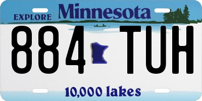 MN license plate 884TUH
