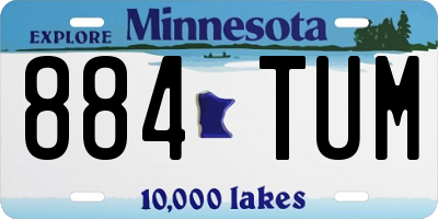 MN license plate 884TUM