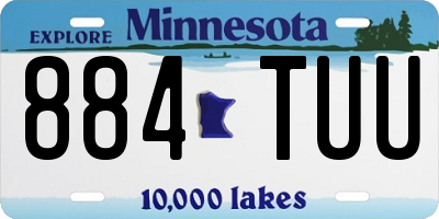 MN license plate 884TUU