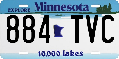 MN license plate 884TVC