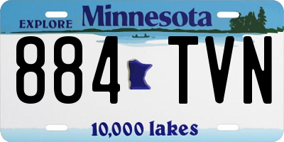 MN license plate 884TVN