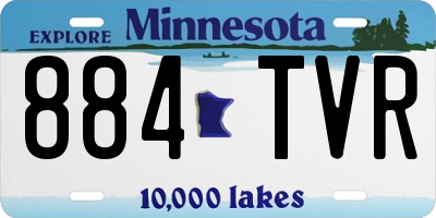 MN license plate 884TVR