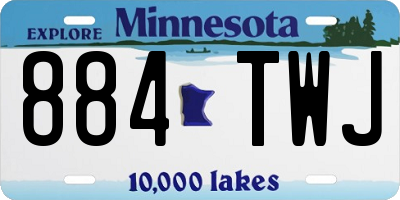 MN license plate 884TWJ