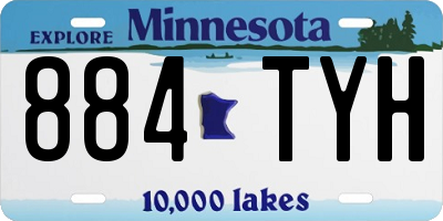 MN license plate 884TYH