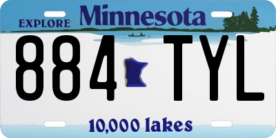MN license plate 884TYL