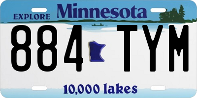 MN license plate 884TYM