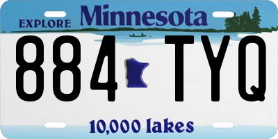 MN license plate 884TYQ