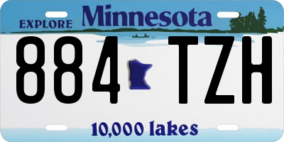 MN license plate 884TZH