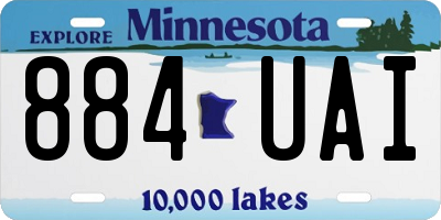 MN license plate 884UAI