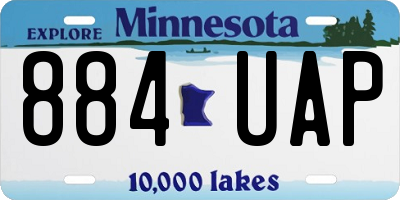 MN license plate 884UAP