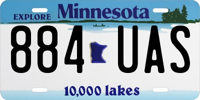 MN license plate 884UAS