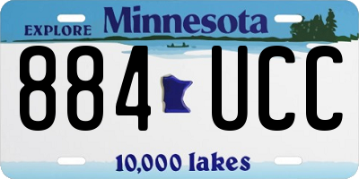 MN license plate 884UCC