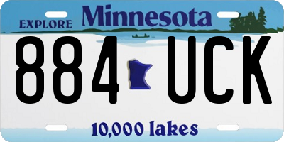 MN license plate 884UCK