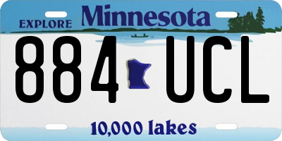 MN license plate 884UCL
