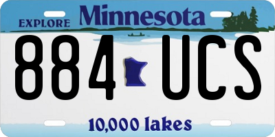 MN license plate 884UCS