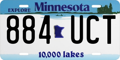 MN license plate 884UCT